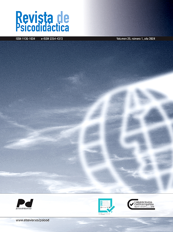 Go to journal home page - Revista de Psicodidáctica